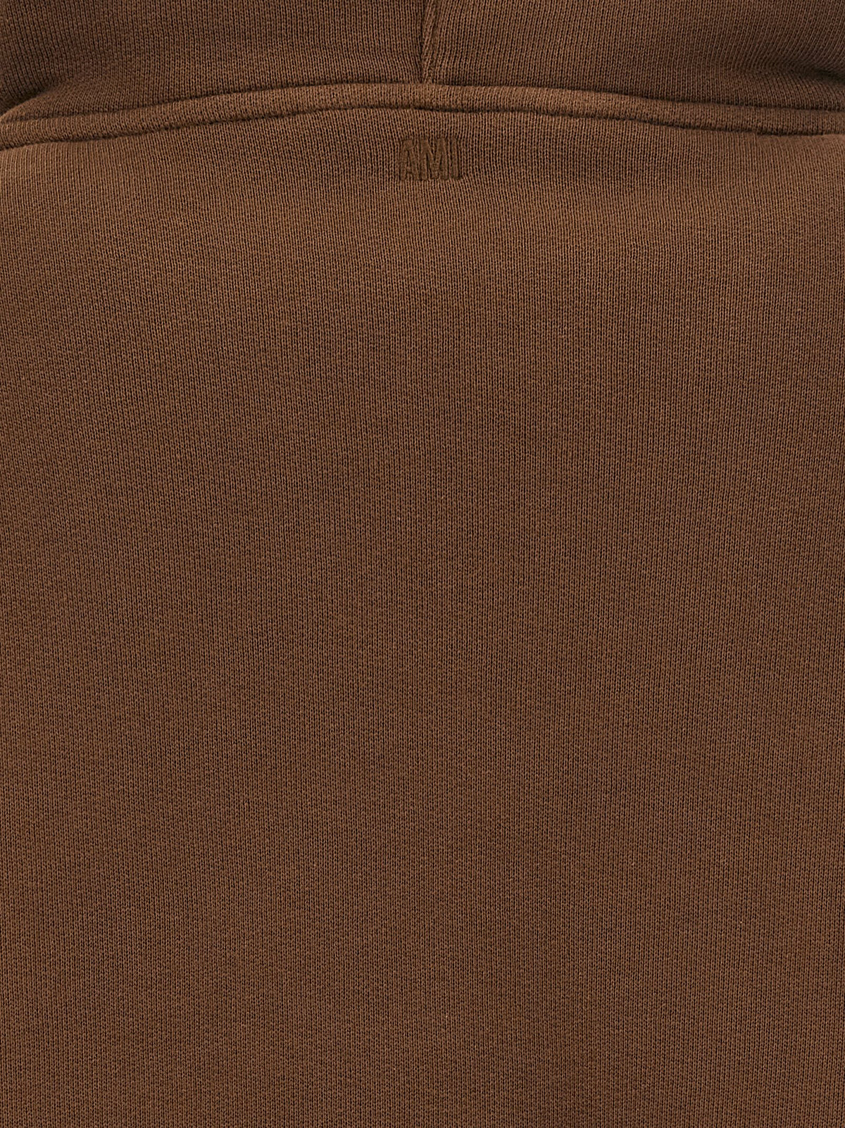 Ami Paris Brauner Baumwoll-Kapuzenpullover