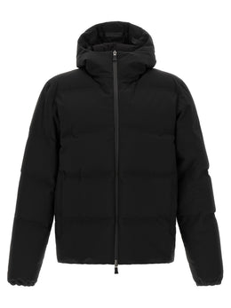 Herno Schwarze Polyamid-Jacke in voller Länge