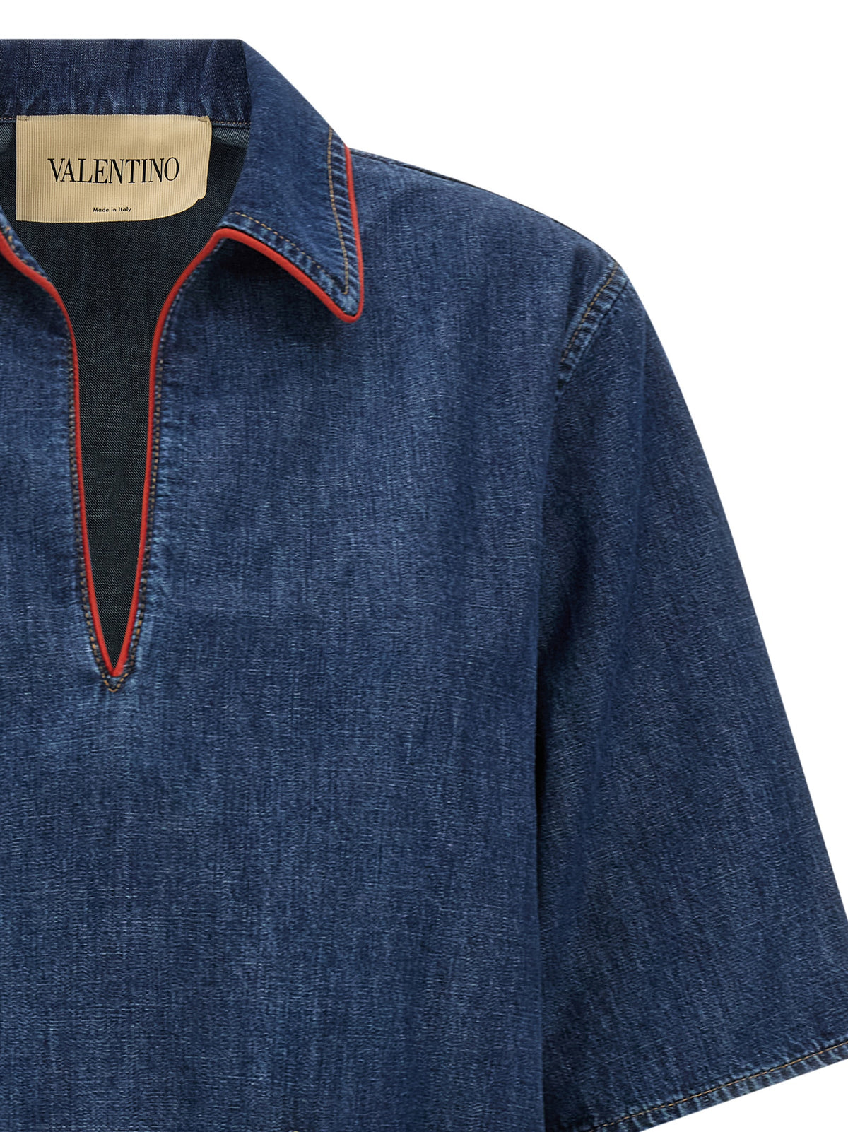 Valentino Garavani Blaue Baumwollbluse
