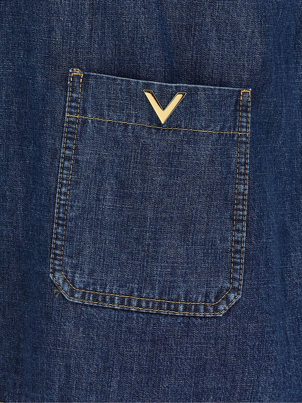 Valentino Garavani Blaue Baumwollbluse