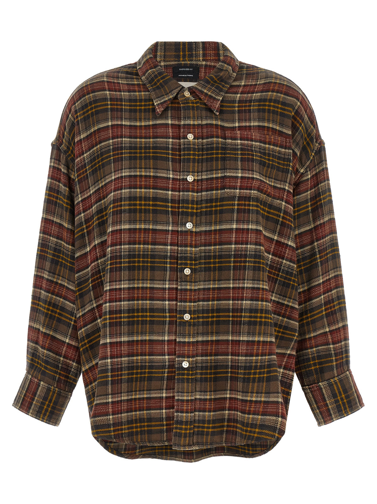 R13 Braune Baumwollbluse