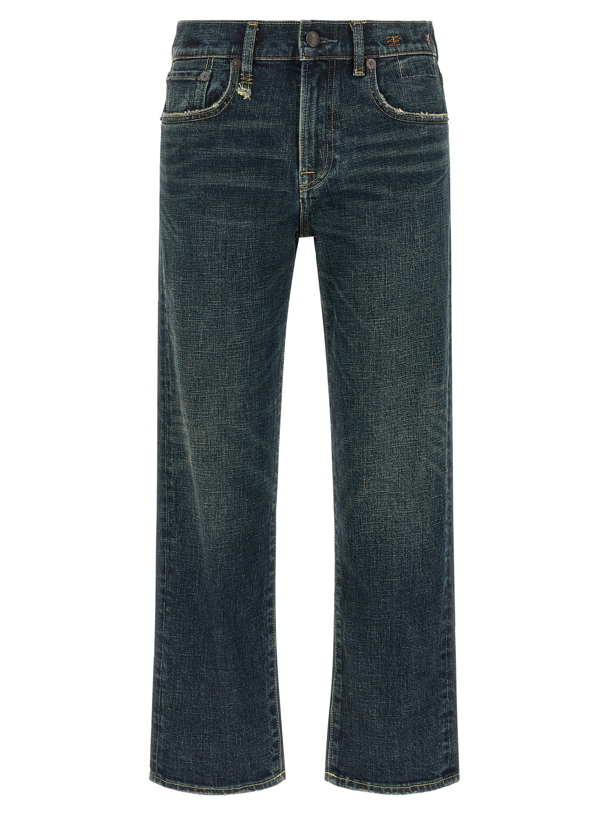 R13 Blaue Jeans aus Baumwolle im geraden Schnitt