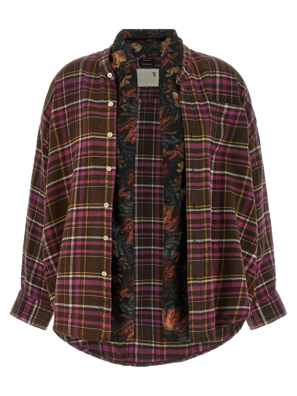 R13 Mehrfarbige Baumwollbluse