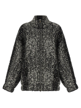 NUDE Zweifarbige Woll-Bomberjacke
