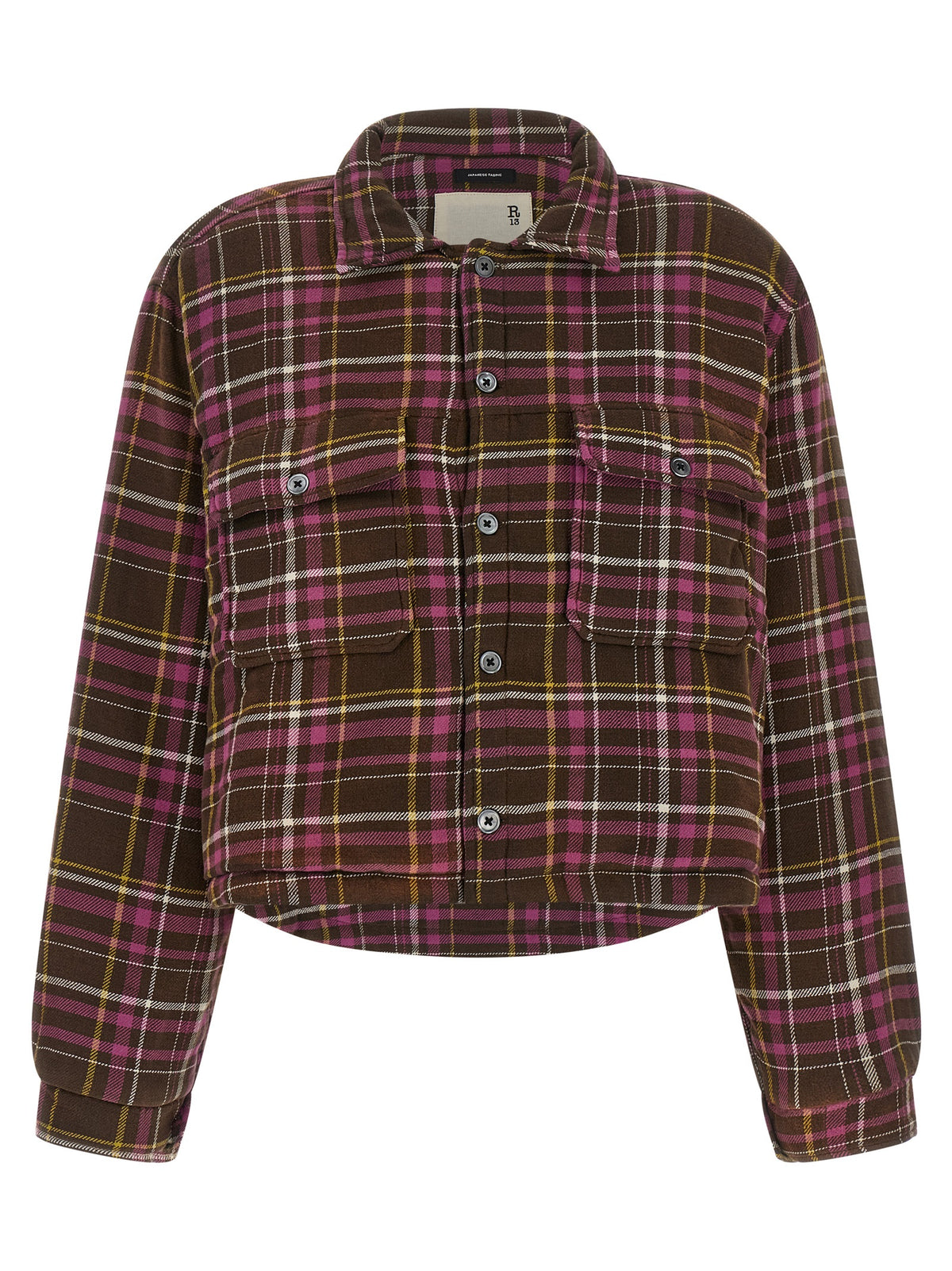 R13 Baumwoll-Jacke in Braun