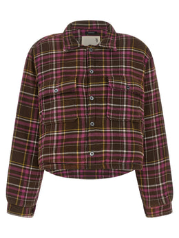 R13 Baumwoll-Jacke in Braun