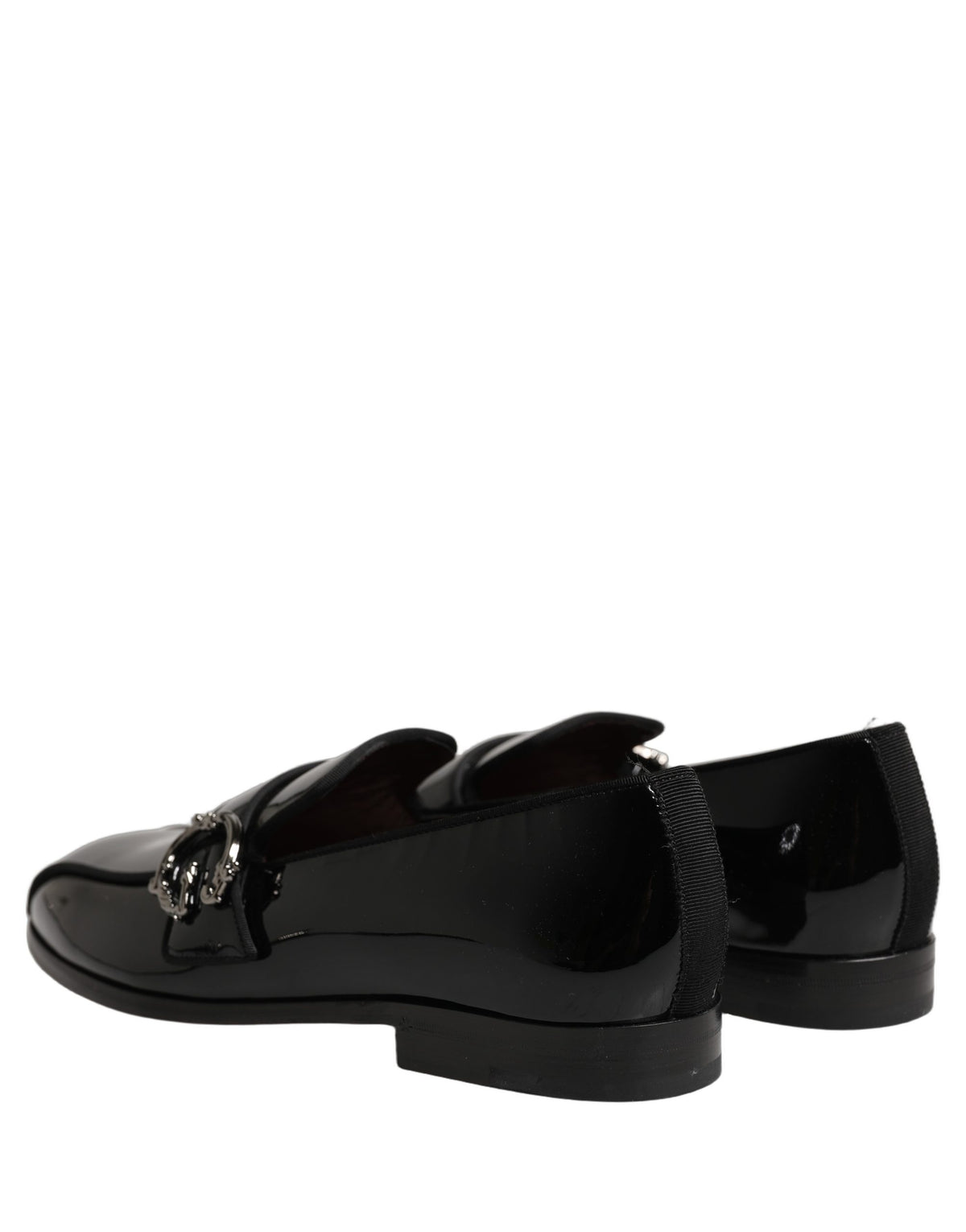Dolce & Gabbana Schwarze Herren-Loafer aus Lackleder