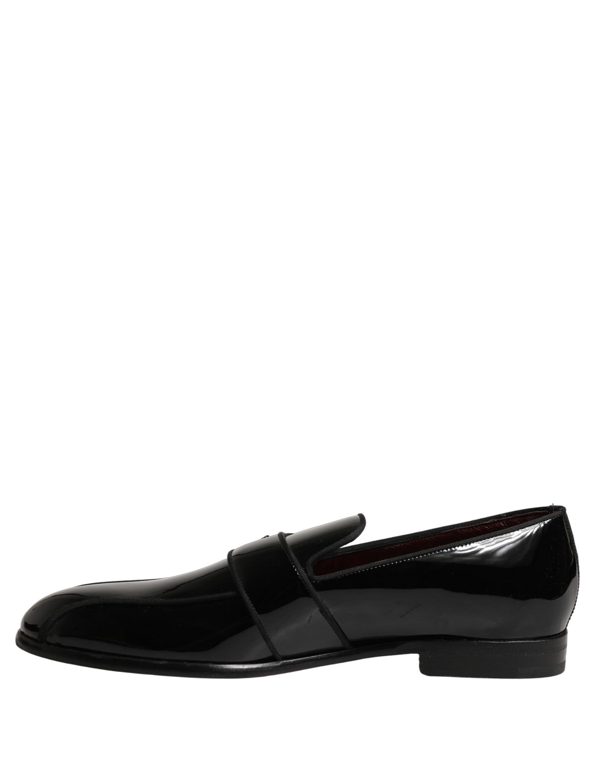 Dolce & Gabbana Schwarze Herren-Loafer aus Lackleder