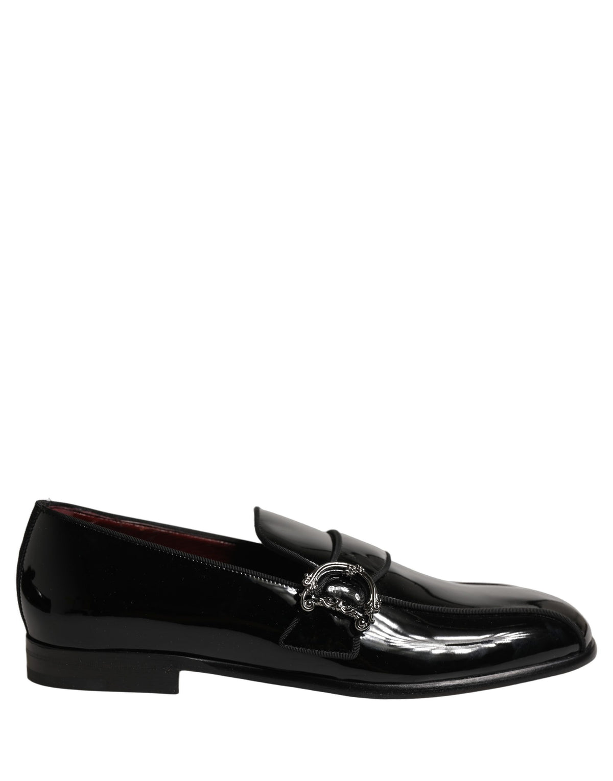 Dolce & Gabbana Schwarze Herren-Loafer aus Lackleder