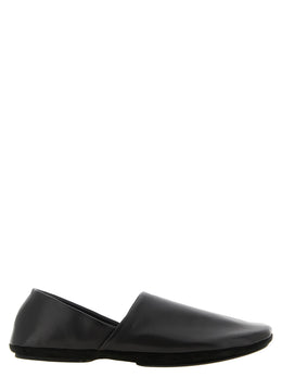 Lemaire Schwarze Loafer aus Lammleder zum Schlüpfen