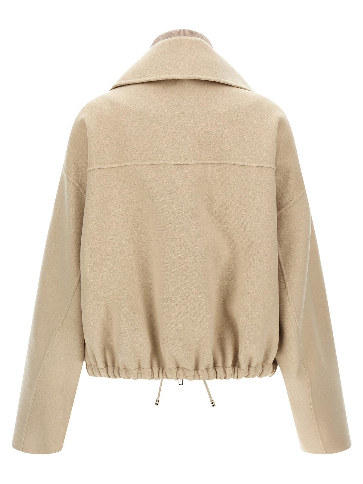 Sportmax Beige Woll-Bomberjacke