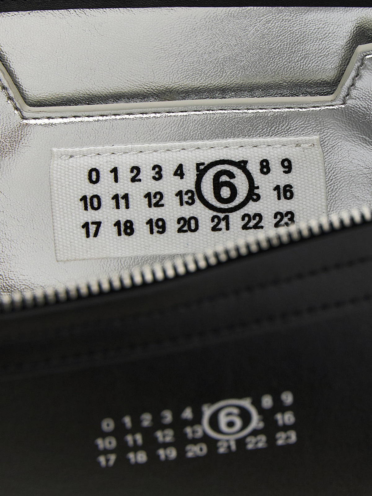 MM6 Maison Margiela Schwarze Clutch aus Rindsleder