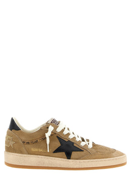 Golden Goose Beige Cowhide Low Top Sneakers