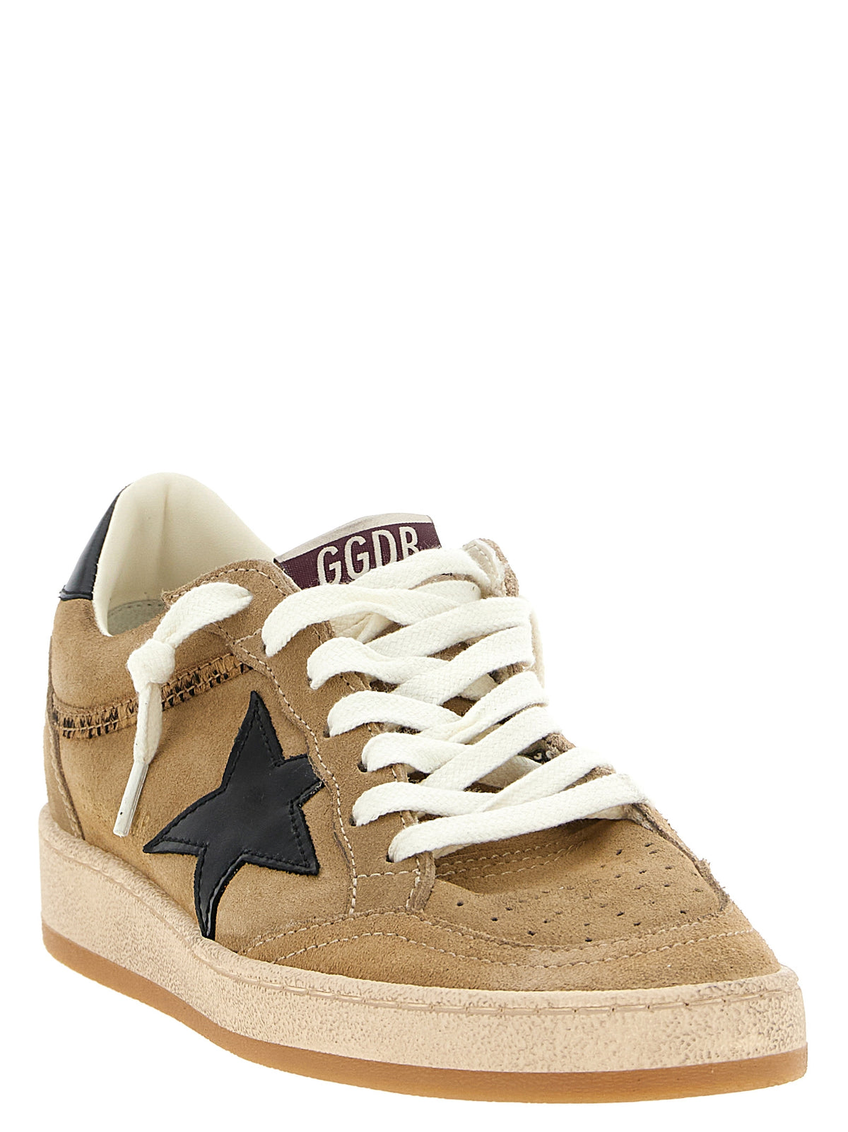 Golden Goose Beige Cowhide Low Top Sneakers