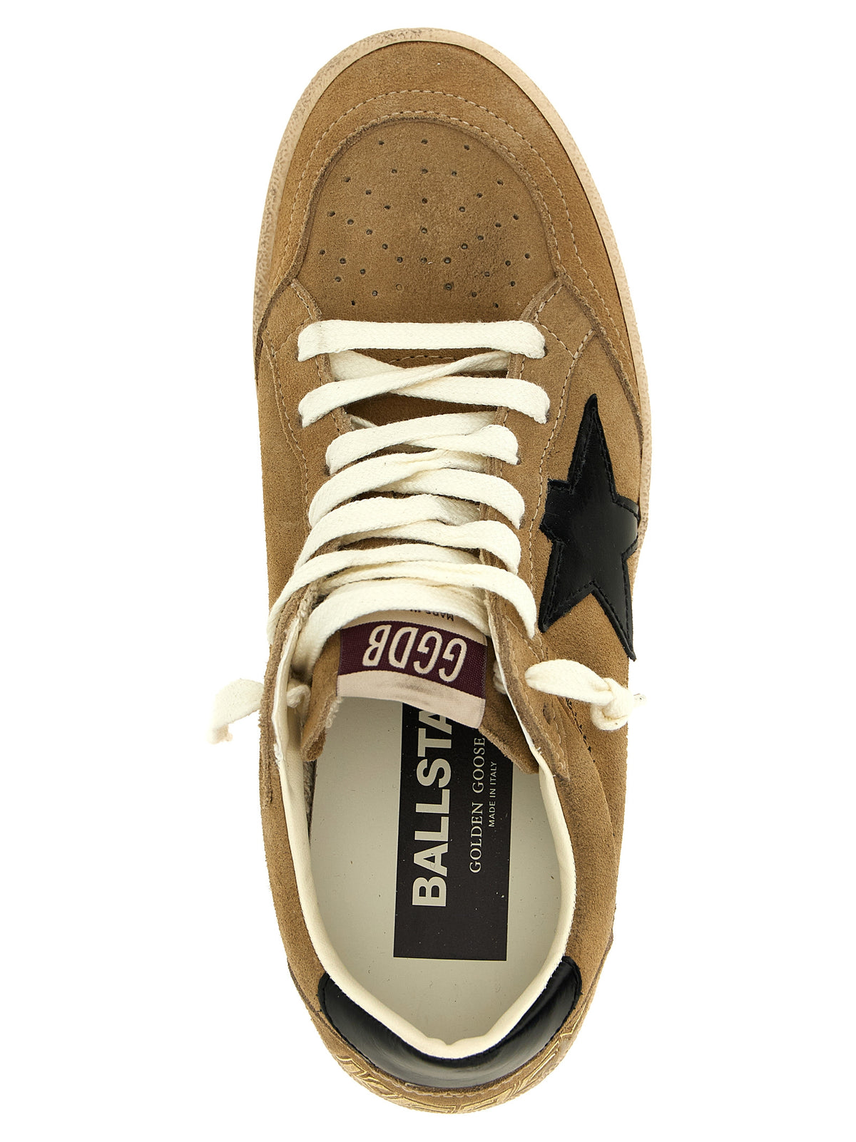 Golden Goose Beige Cowhide Low Top Sneakers