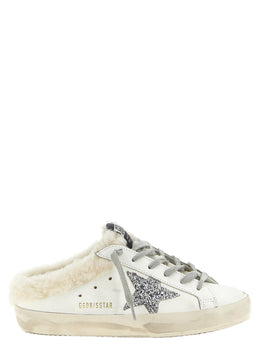 Golden Goose Weiße Leder-Slipper