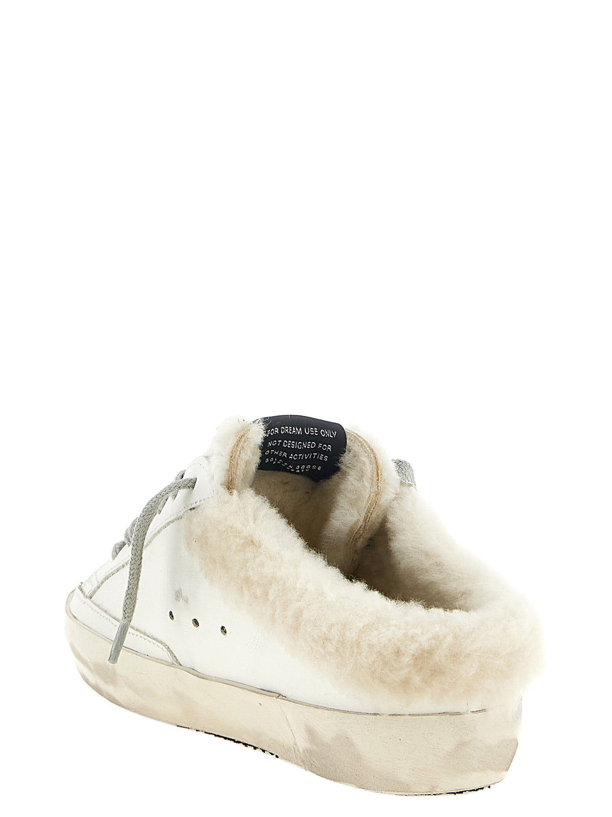 Golden Goose Weiße Leder-Slipper