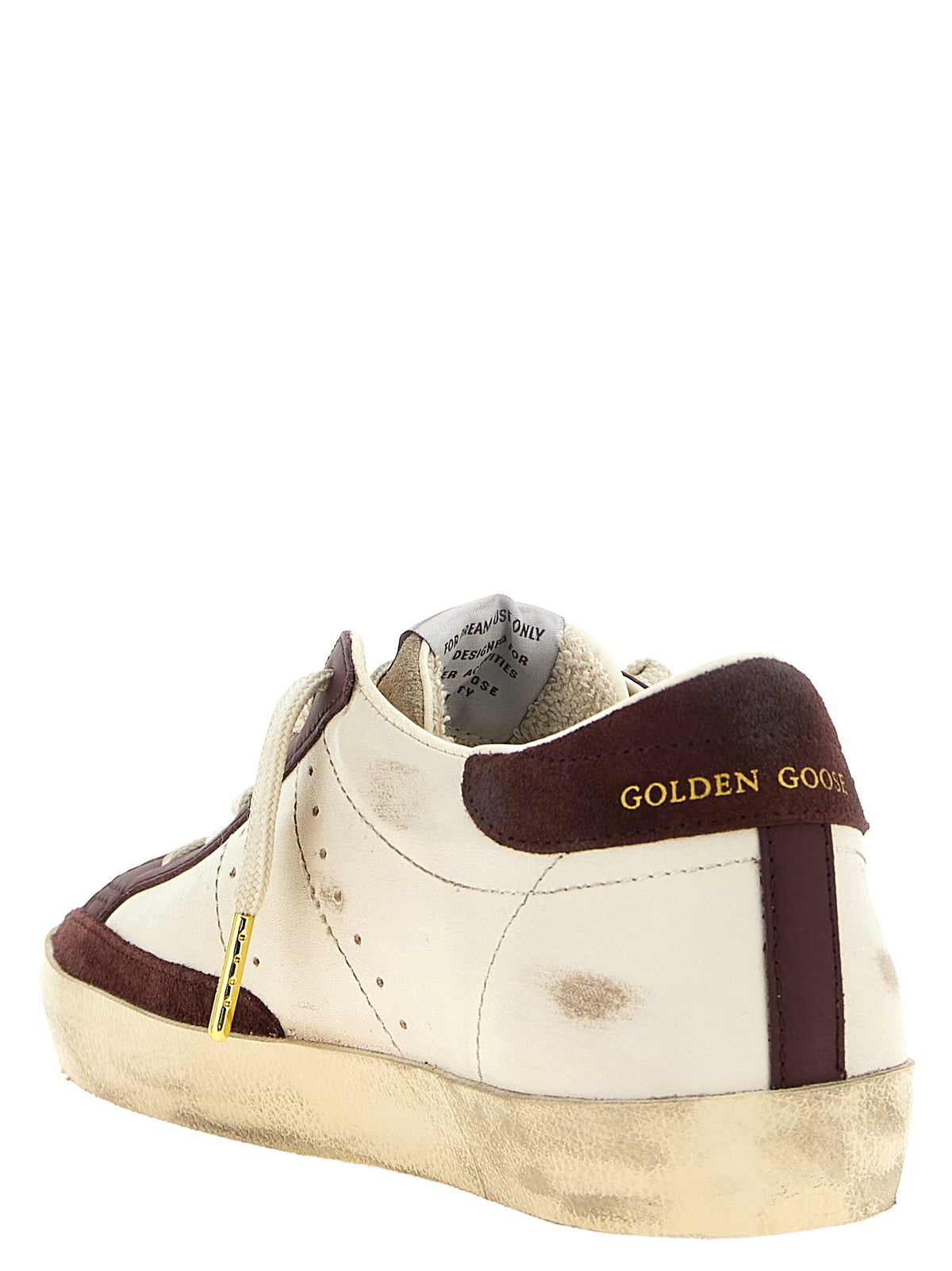 Golden Goose Sneakers aus bordeauxfarbenem Leder mit niedrigem Schaft