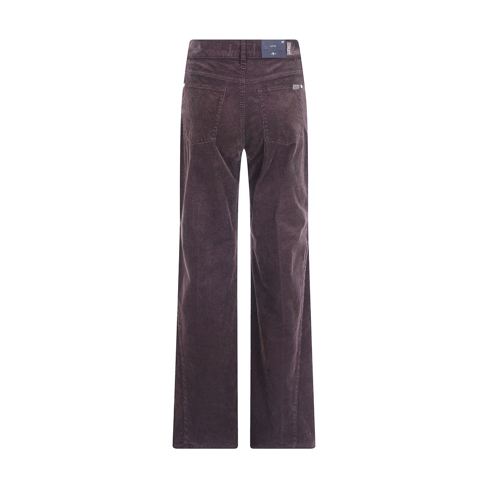 7FOR Braune Baumwollhose für die Freizeit