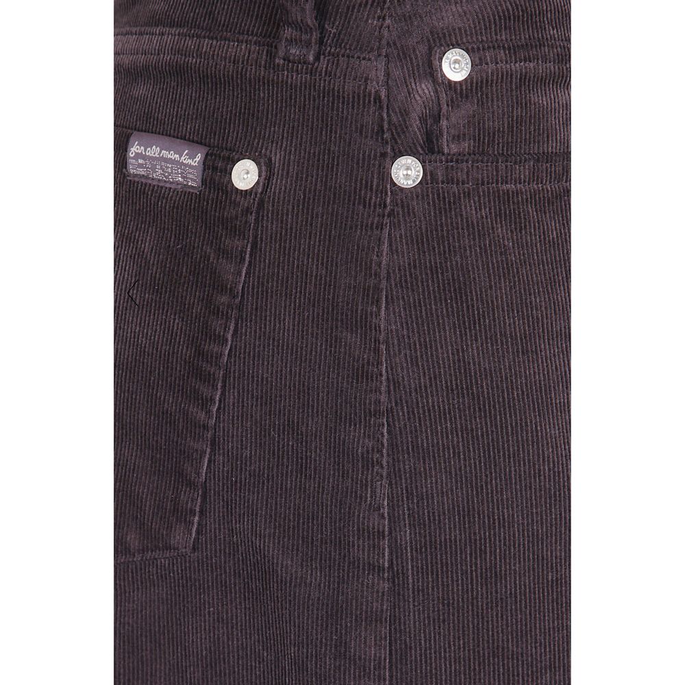 7FOR Braune Baumwollhose für die Freizeit