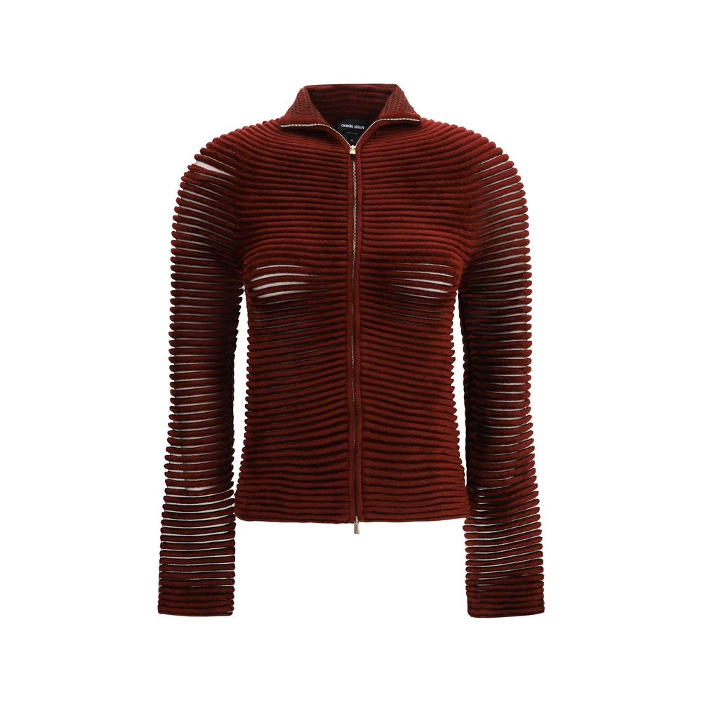 Giorgio Armani Bordeaux Viskose Sweatshirt