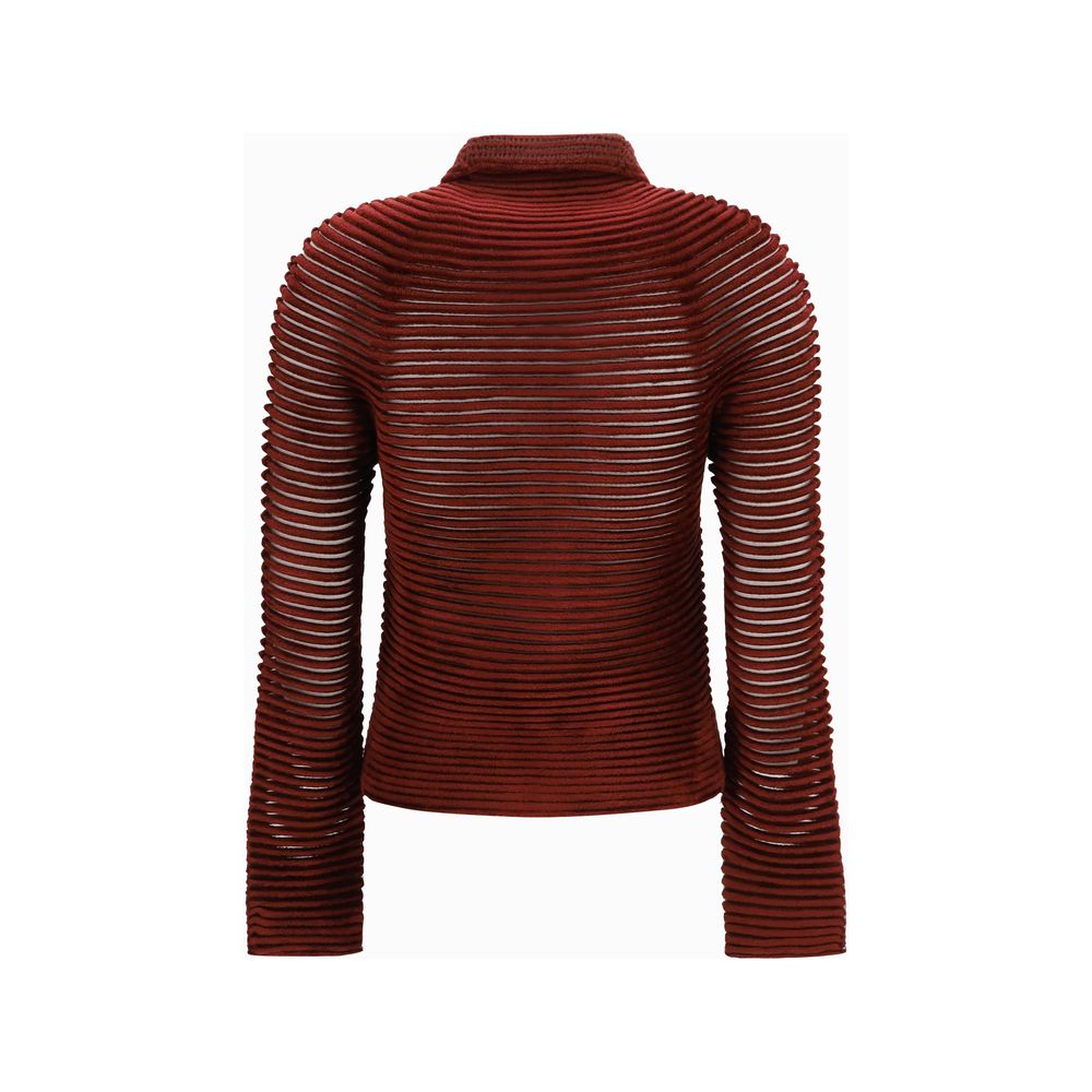 Giorgio Armani Bordeaux Viskose Sweatshirt