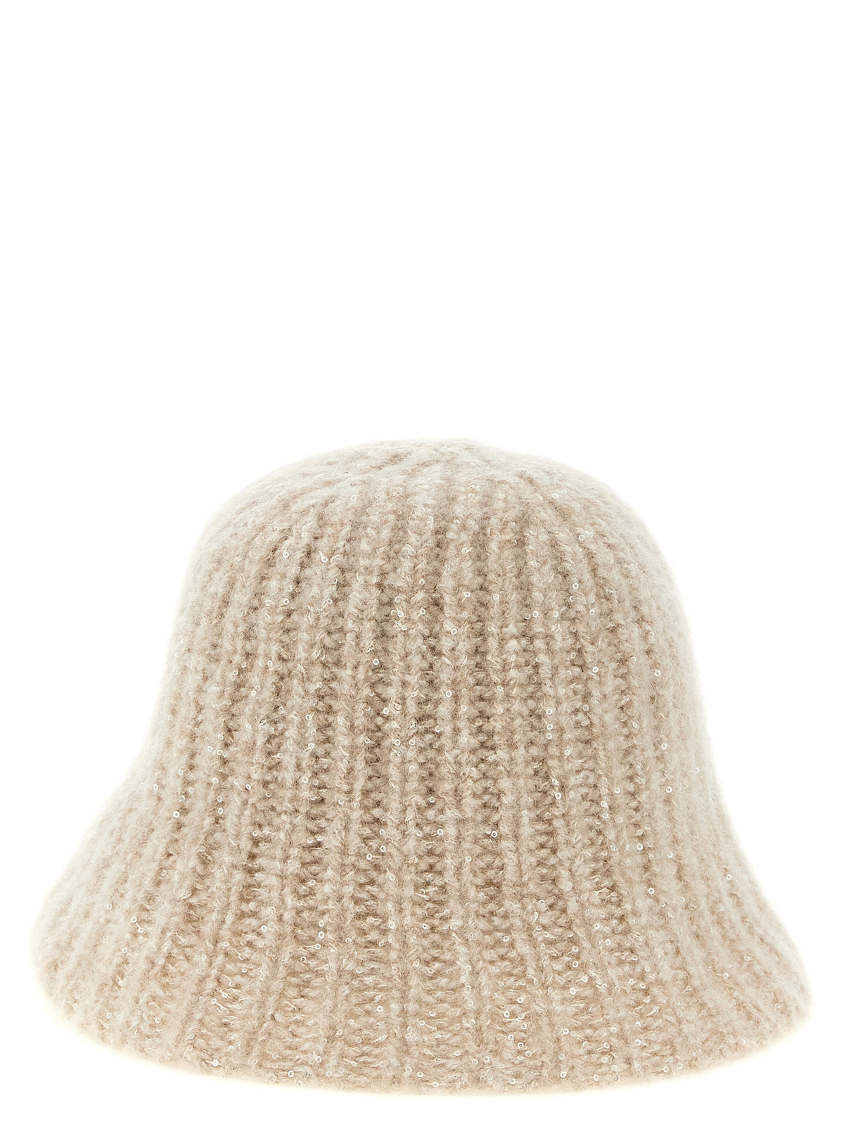 Brunello Cucinelli Beige Kaschmir Eimerhut