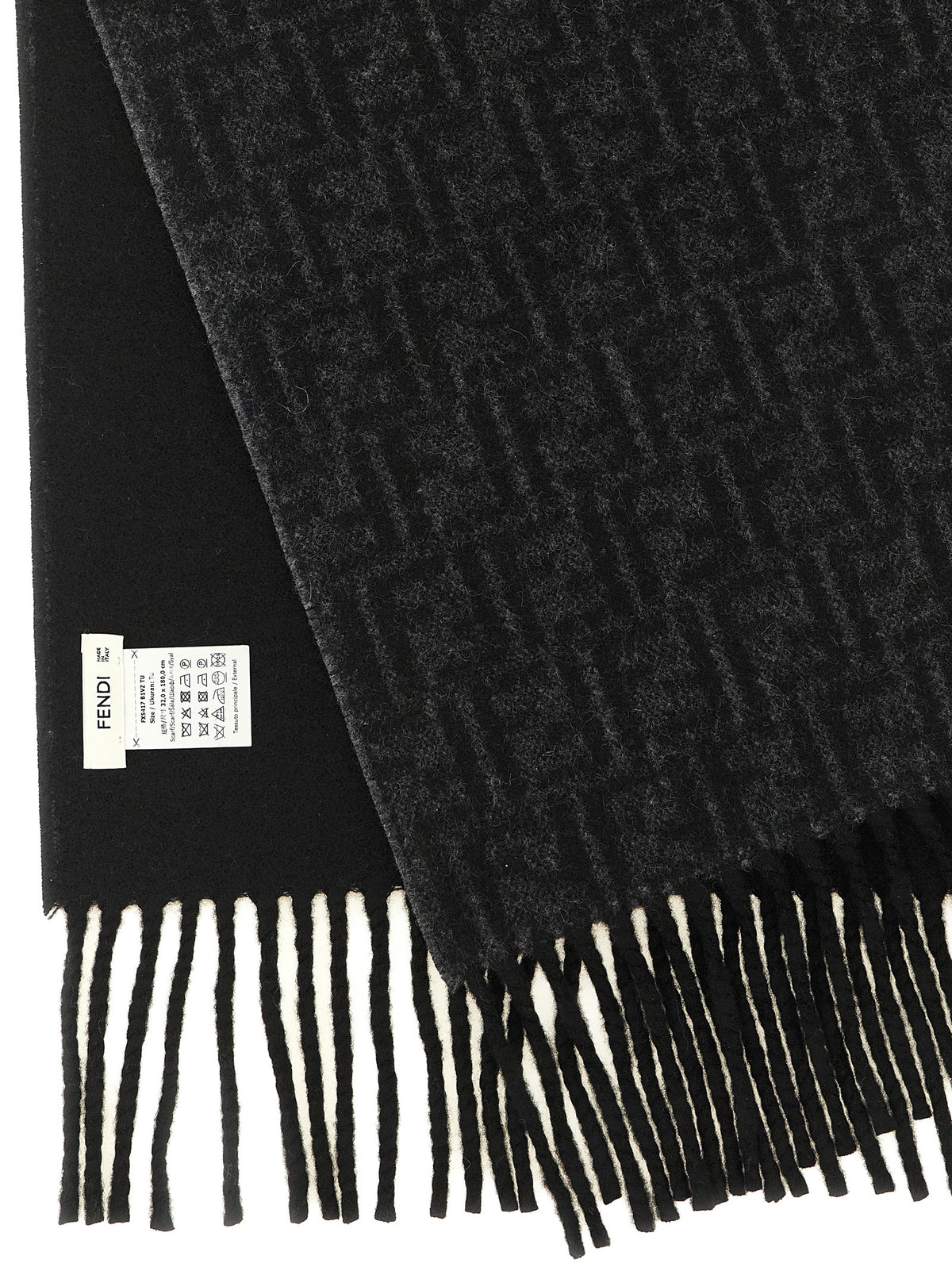 Fendi Schwarzer Woll-Foulard