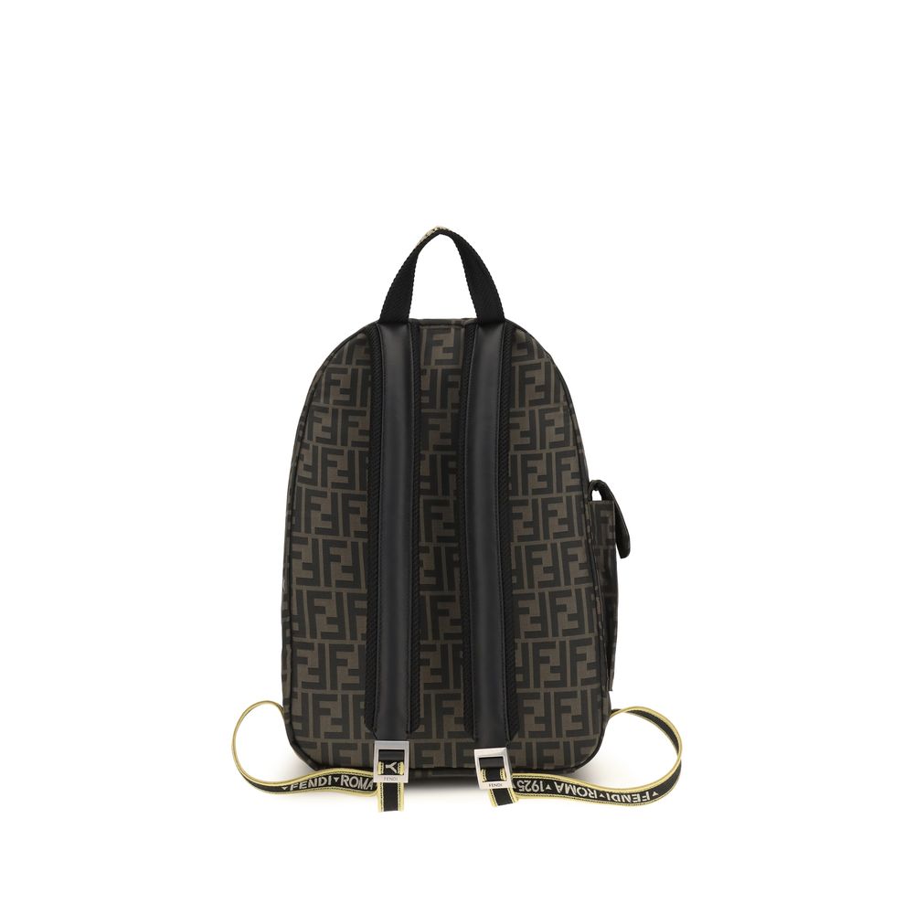 Fendi Brauner Rucksack aus Polyester