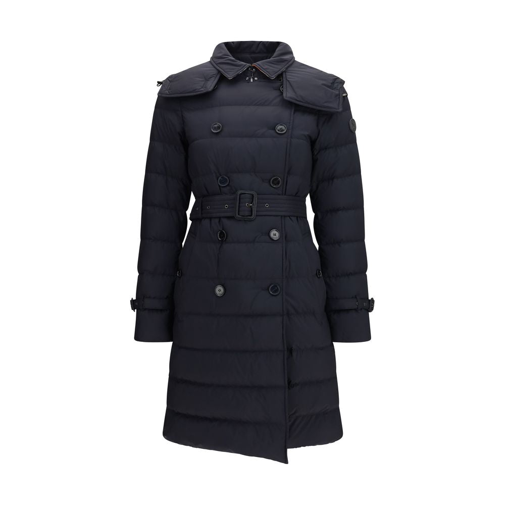 Burberry Schwarzer Polyamid-Mantel