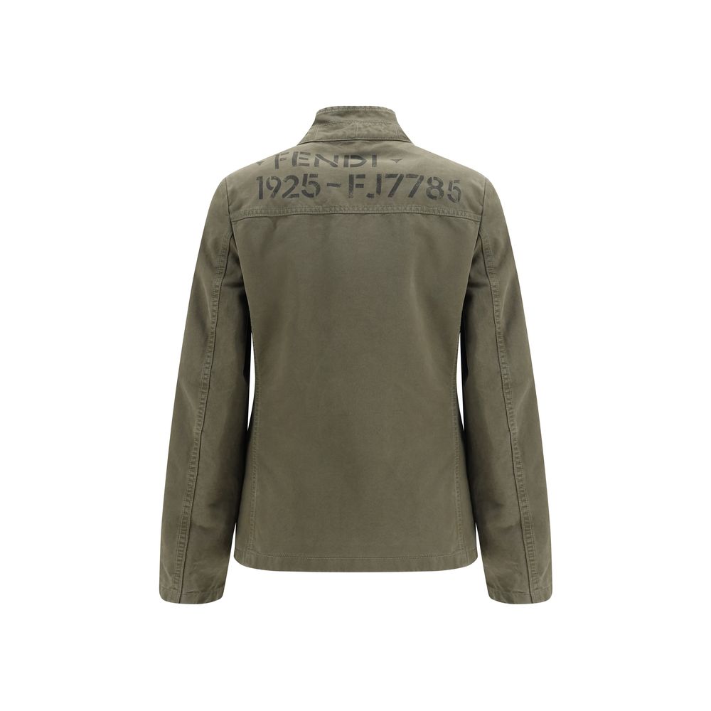Fendi Baumwolljacke in Zweifarbenoptik
