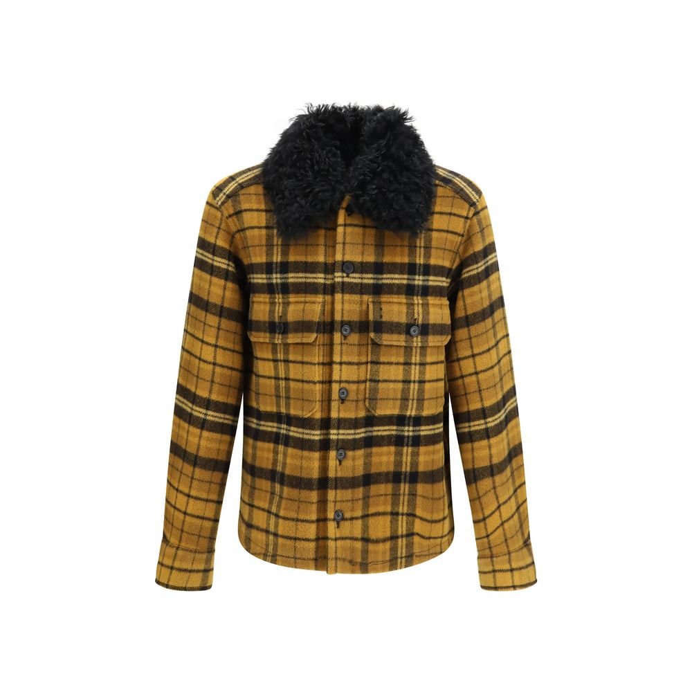 Fendi Mehrfarbige Jacke aus Ovis Aries Wolle, durchgehend