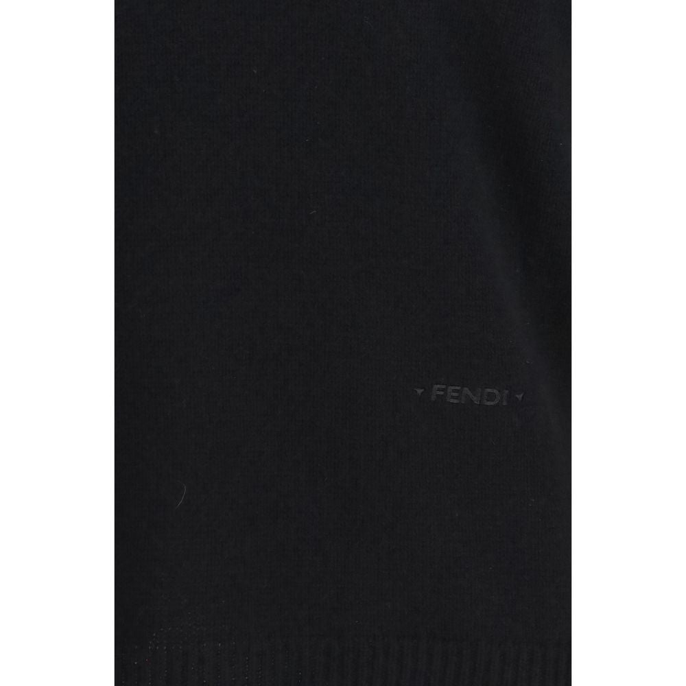 Fendi Schwarzer Kaschmirpullover