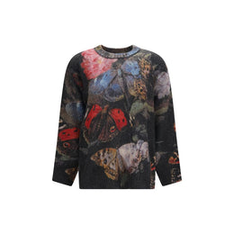 R13 Grauer Kaschmir-Pullover