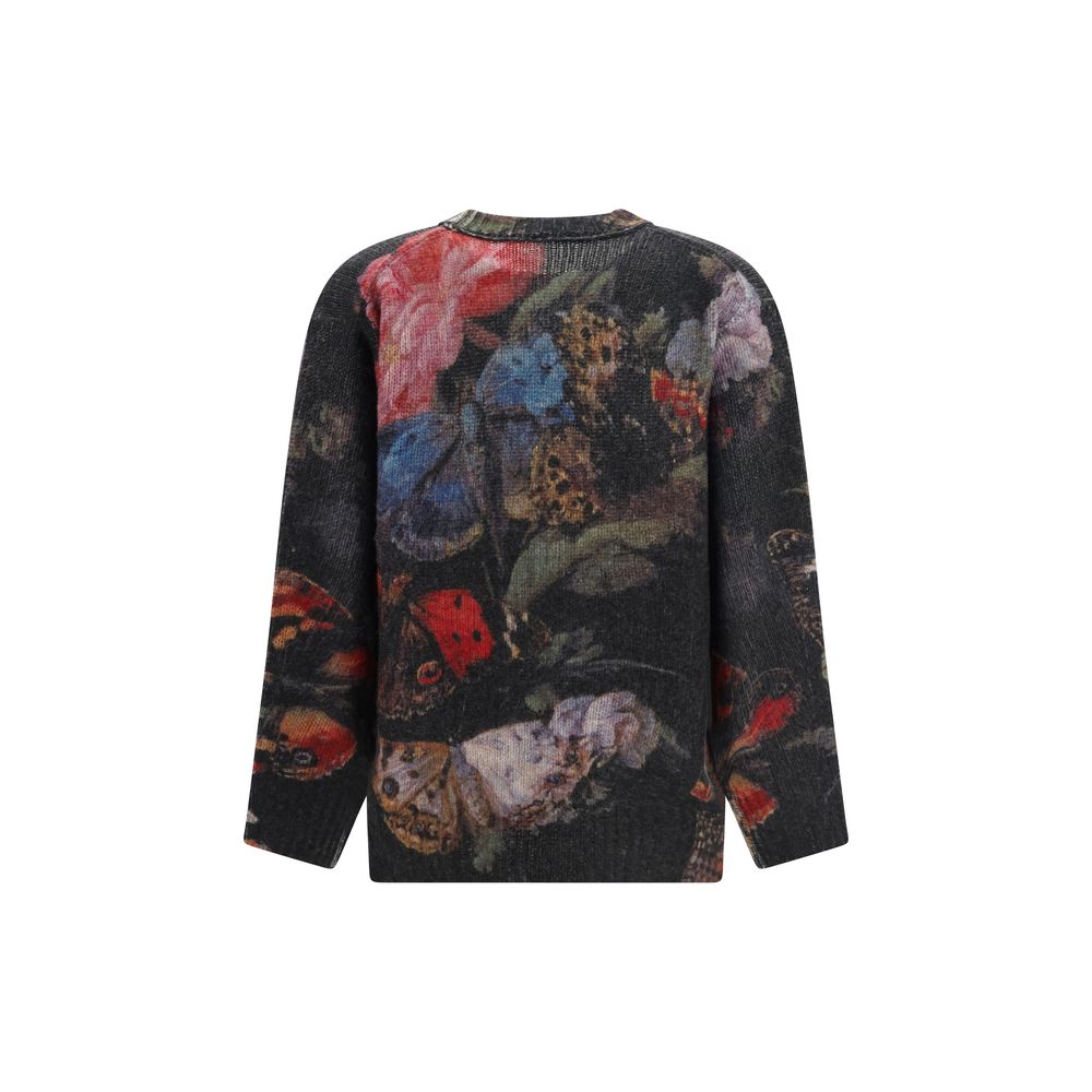 R13 Grauer Kaschmir-Pullover