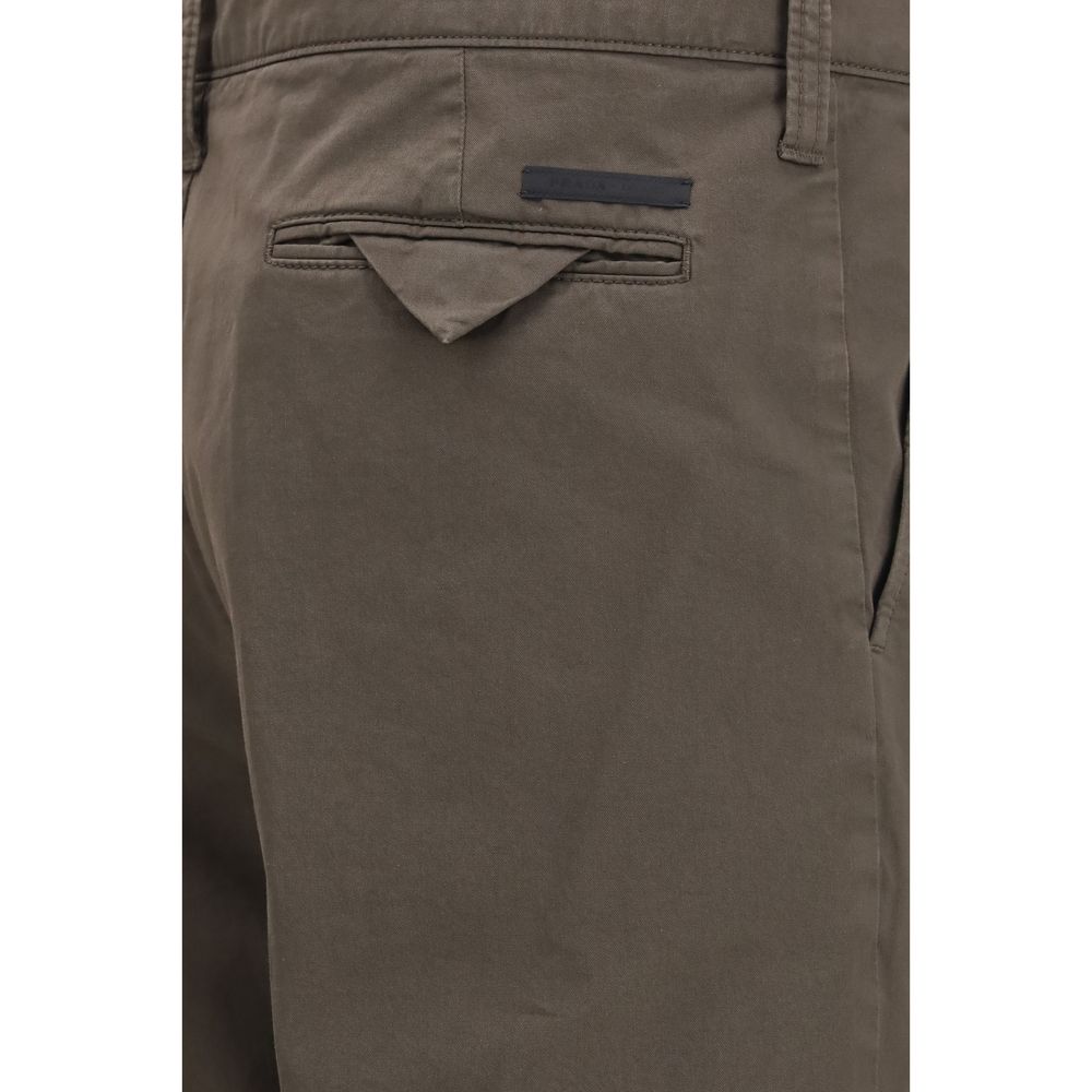 Prada Braune Cargohose aus Baumwolle
