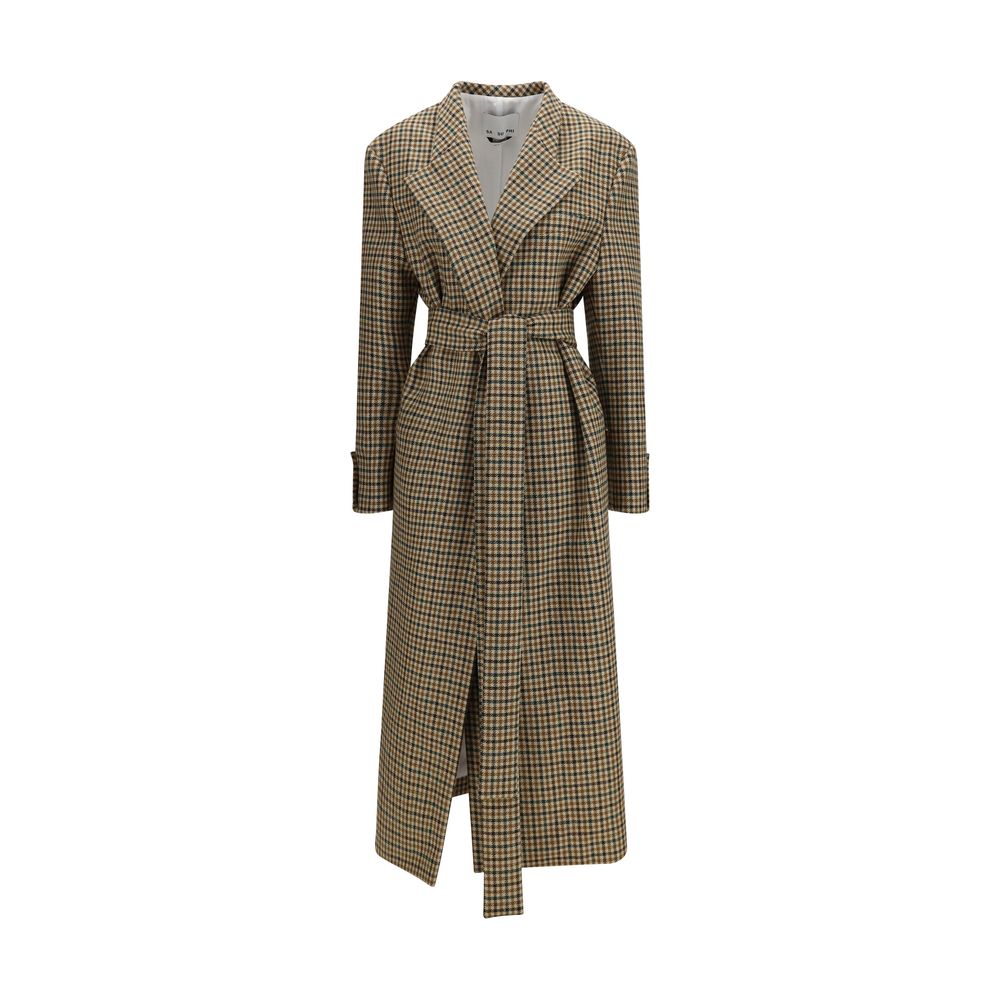 SA SU PHI Beige Wollmantel Oves Aries