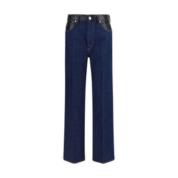 Agolde Blaue gerade geschnittene Jeans aus recycelter Baumwolle