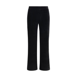 Avenue Montaigne Schwarze Baumwollhose mit ausgestelltem Bein