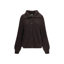 Brunello Cucinelli Brauner Kaschmir-Strickjacke