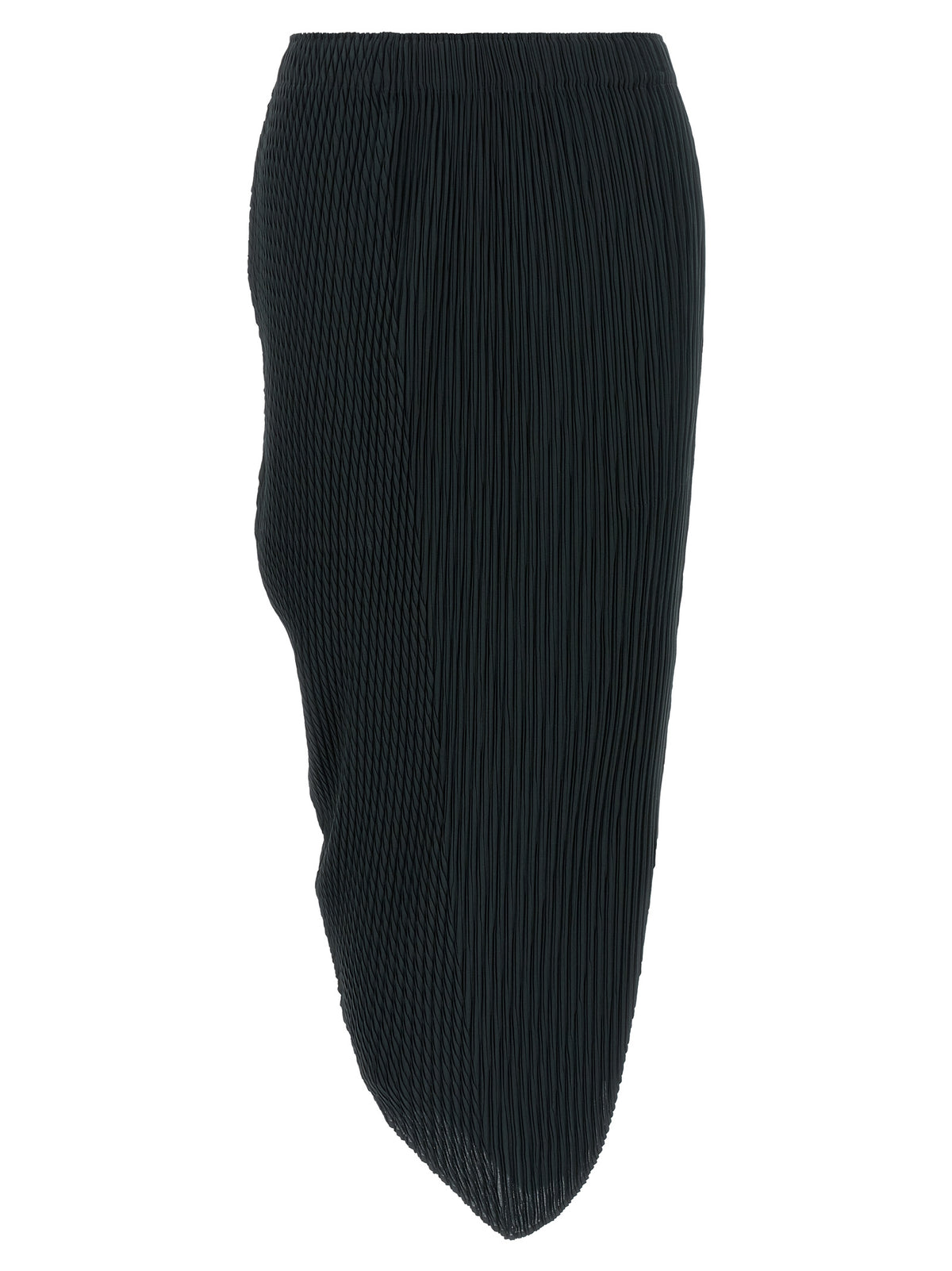Issey Miyake Blauer Midirock aus Polyester