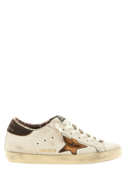 Golden Goose Mehrfarbige Low-Top-Sneaker aus Lammleder