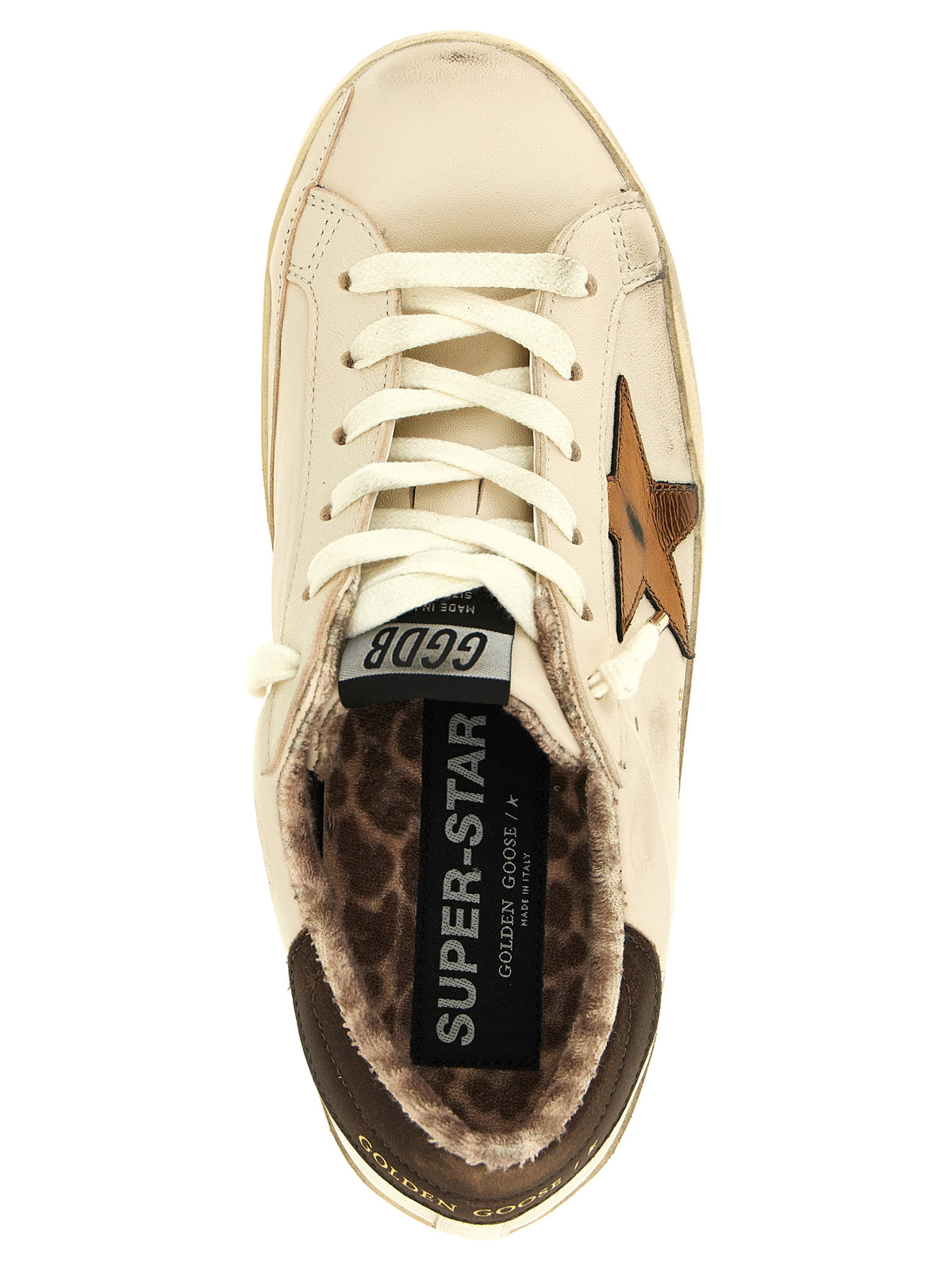 Golden Goose Mehrfarbige Low-Top-Sneaker aus Lammleder