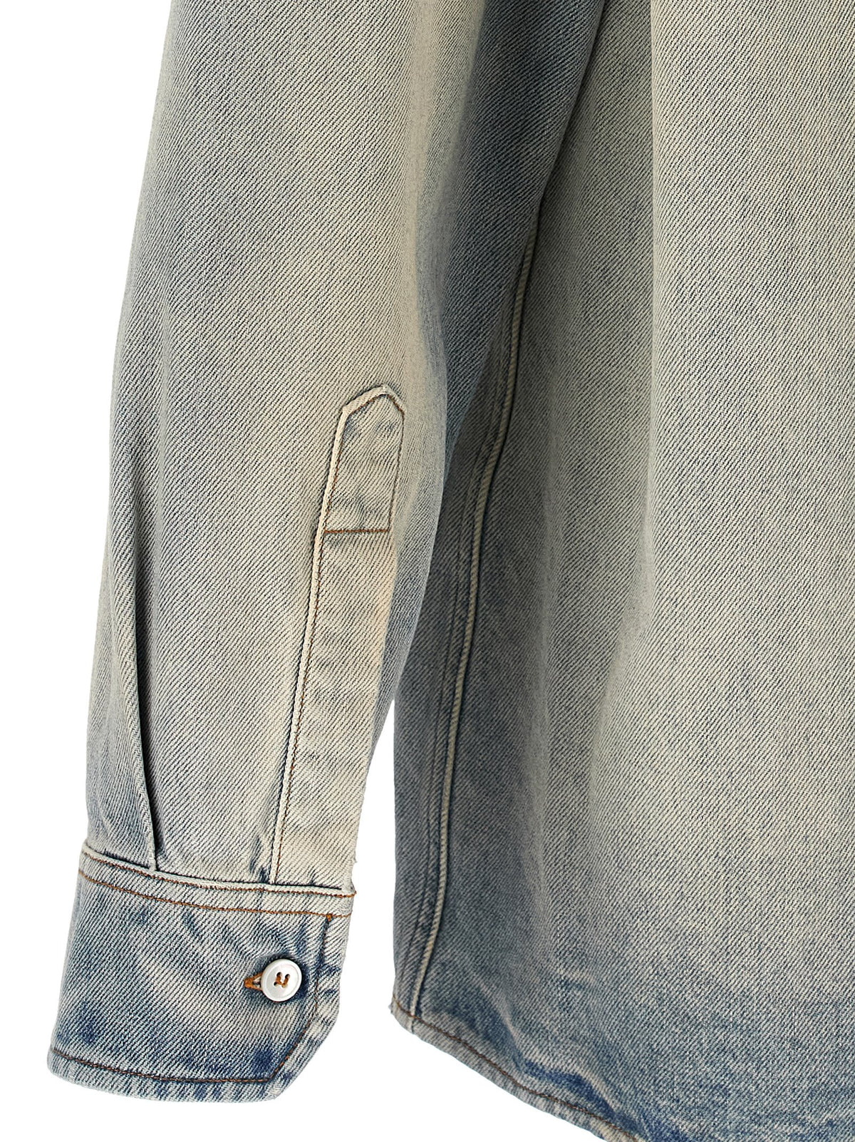 MM6 Maison Margiela Blaue Baumwollbluse