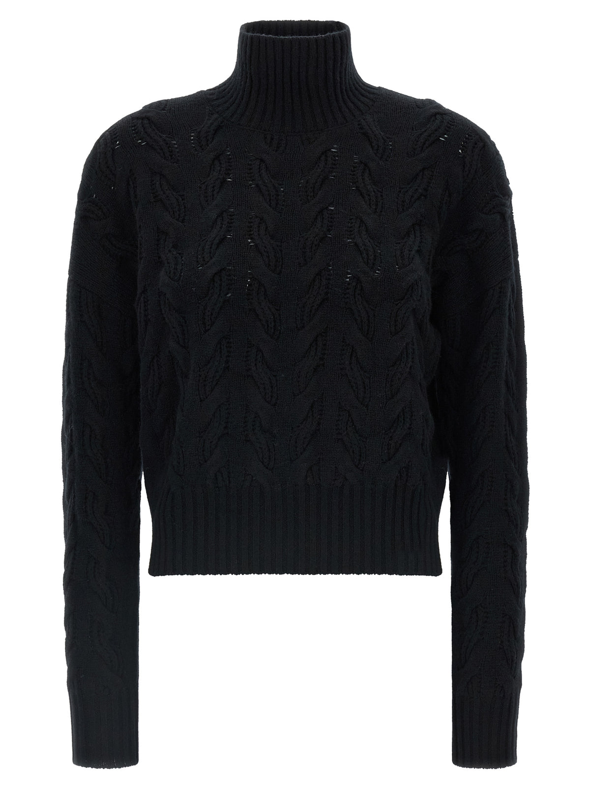 Max Mara Schwarzer Wollcardigan