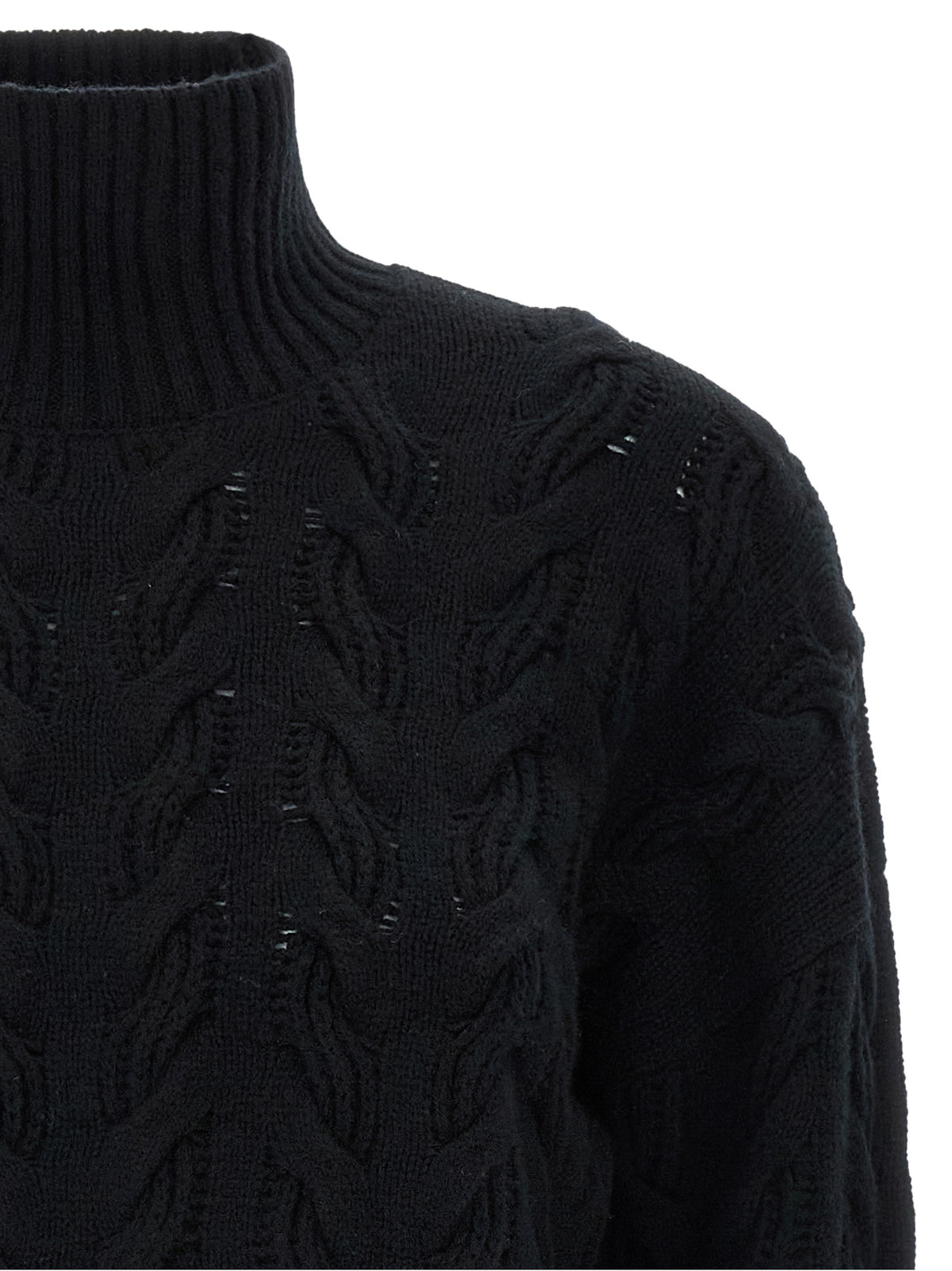Max Mara Schwarzer Wollcardigan
