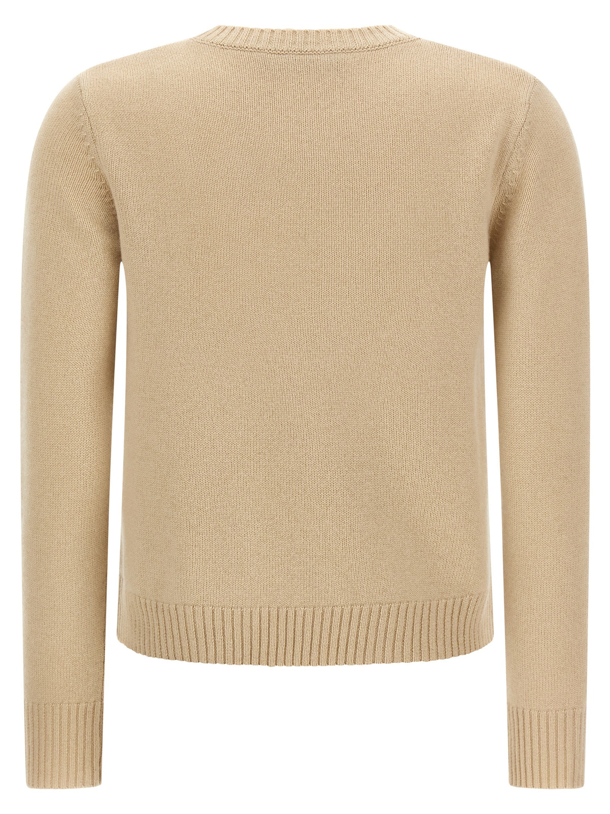 Max Mara Beige Wollstrickjacke