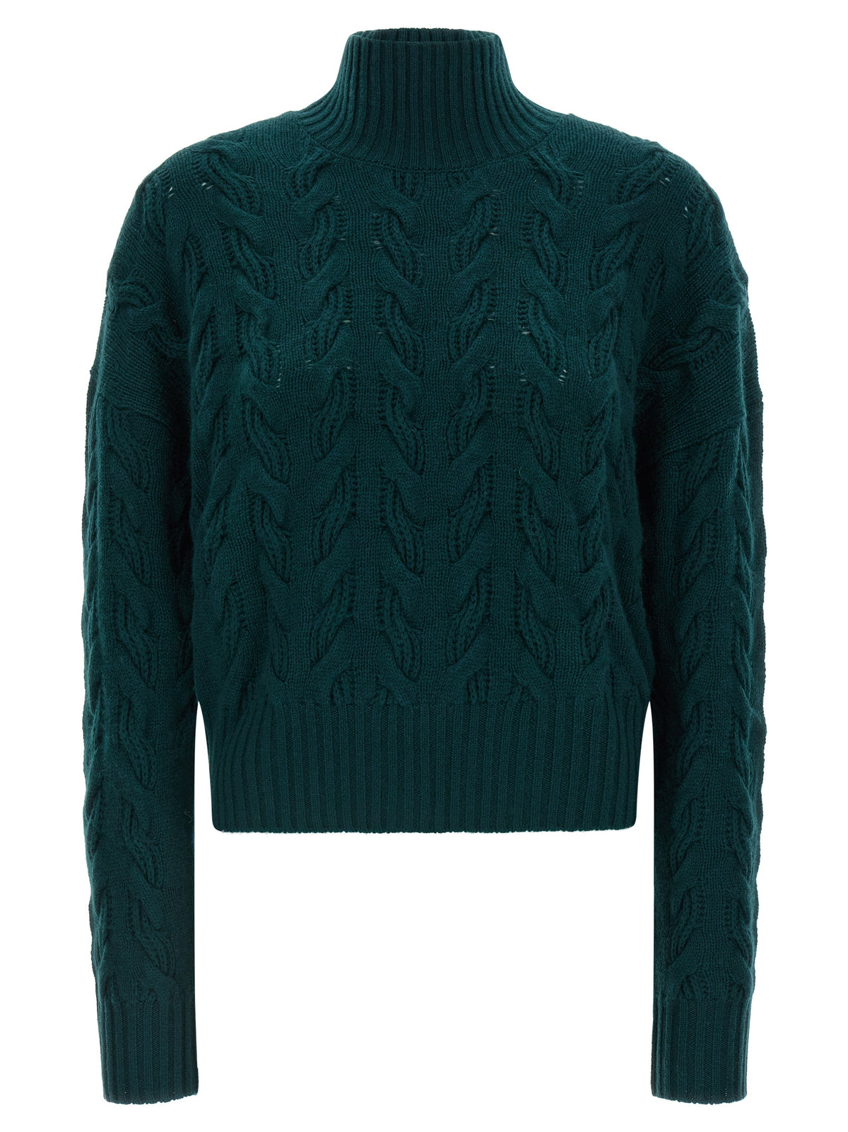 Max Mara Zweifarbige Wollstrickjacke