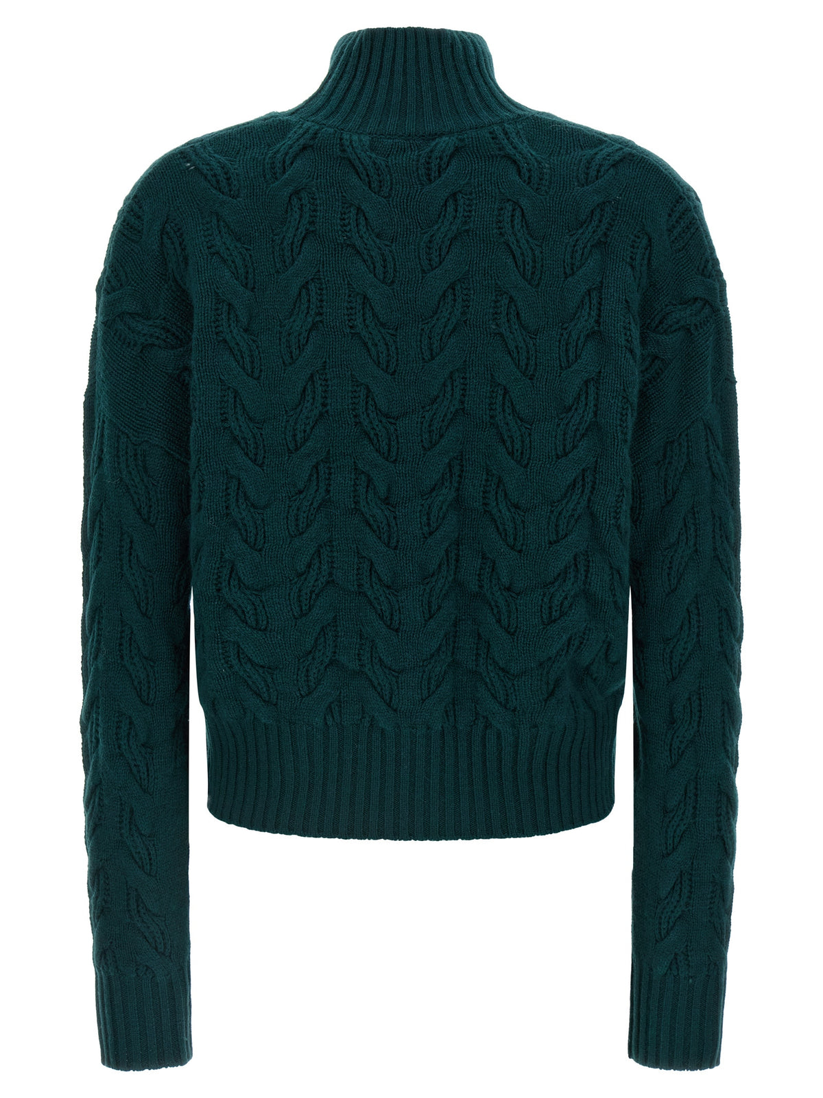 Max Mara Zweifarbige Wollstrickjacke