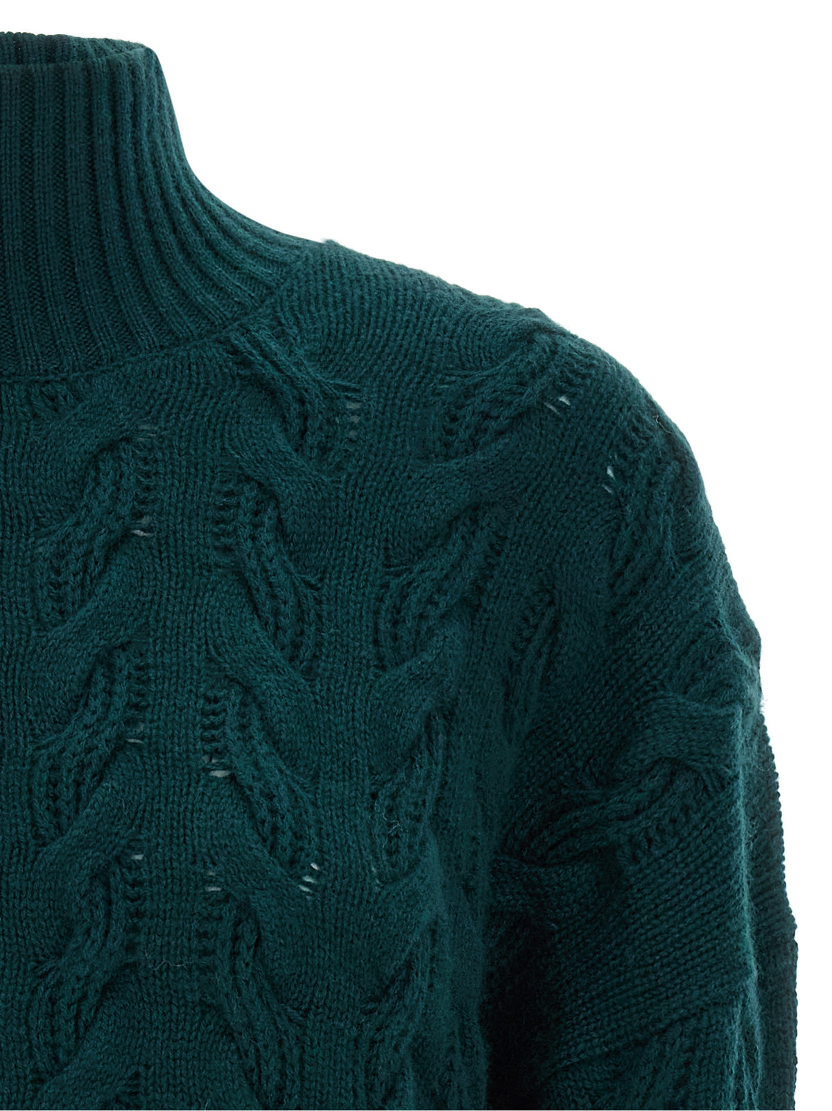 Max Mara Zweifarbige Wollstrickjacke